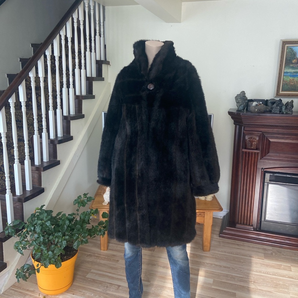 Prince Black Faux Fur Garment